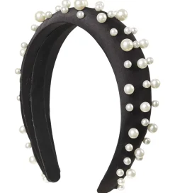DAY ET Hårbøjler*Hårbøjle - Pearl Bead Hari Band - Black