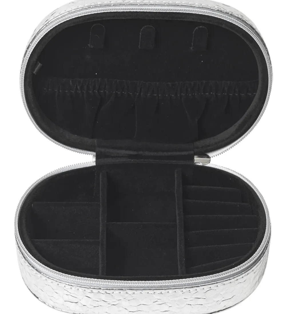 Smykkeskrin|Smykker-DAY ET Smykkeskrin - Disco Jewelry Zip Oval - Silver