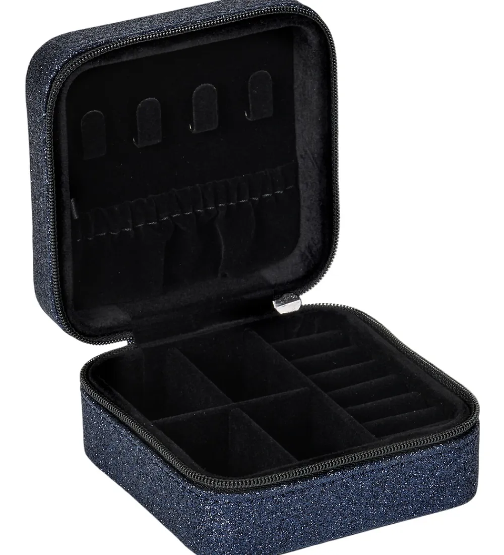 Smykkeskrin|Smykker-DAY ET Smykkeskrin - Glitter Jewelry Square - Navy Blazer