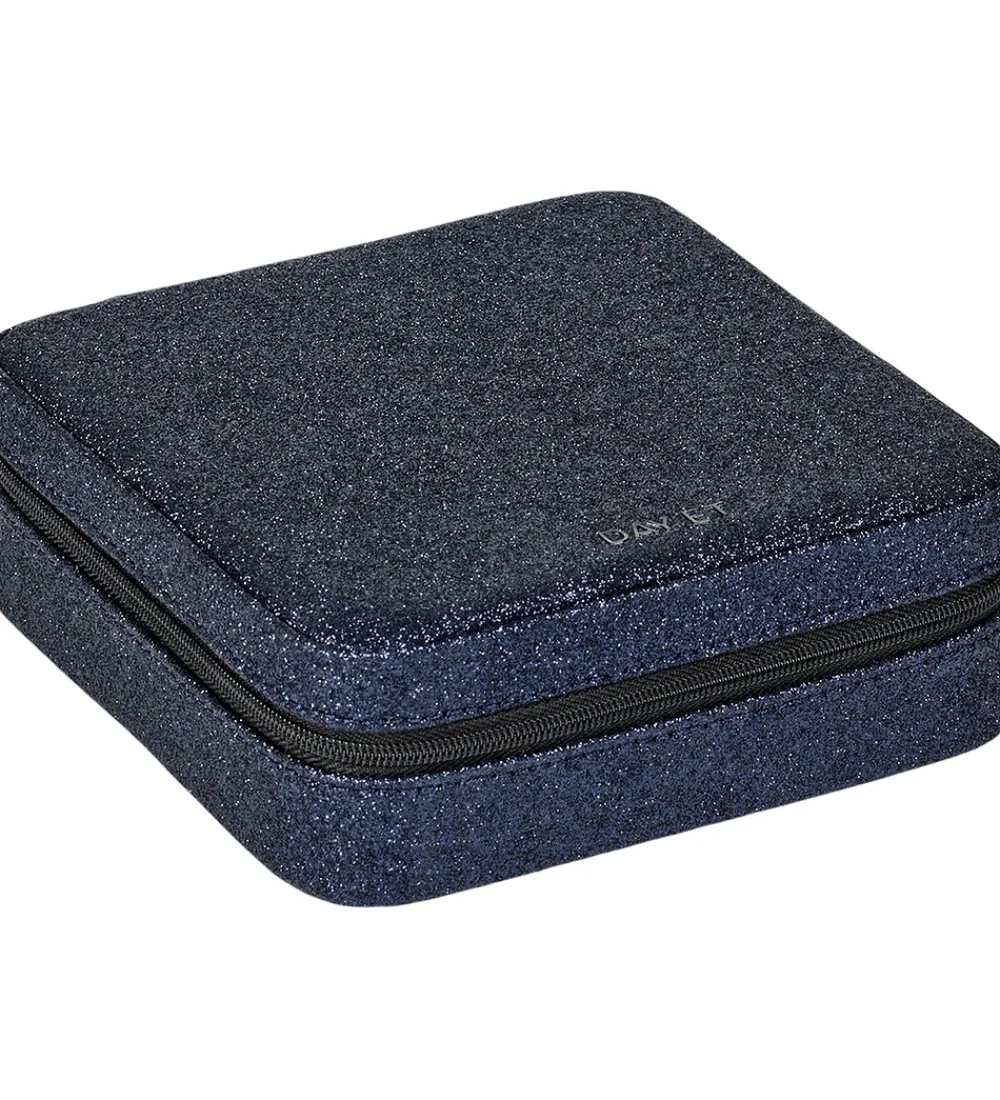 Smykkeskrin|Smykker-DAY ET Smykkeskrin - Glitter Jewelry Square Big - Navy Blazer