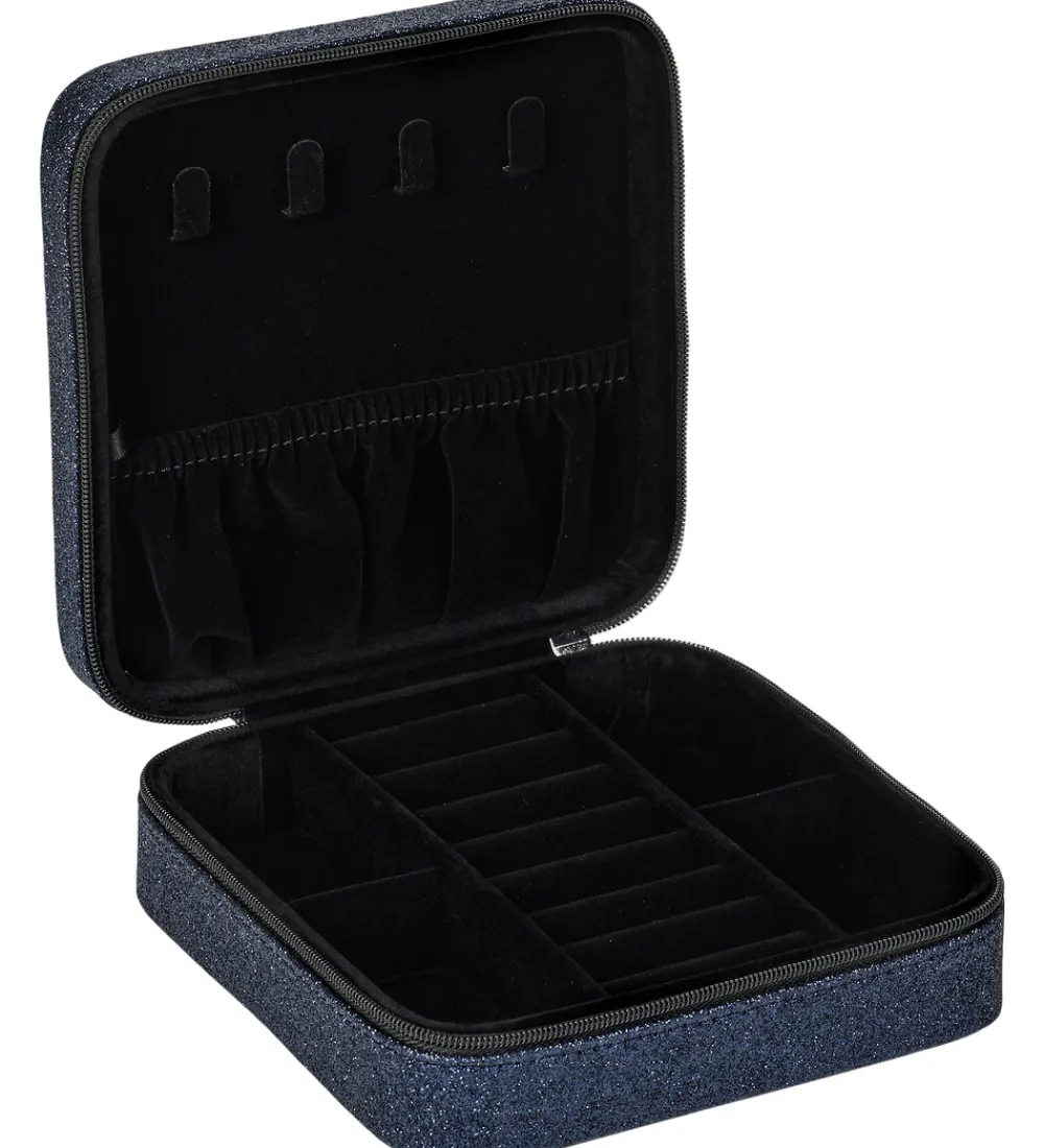 Smykkeskrin|Smykker-DAY ET Smykkeskrin - Glitter Jewelry Square Big - Navy Blazer