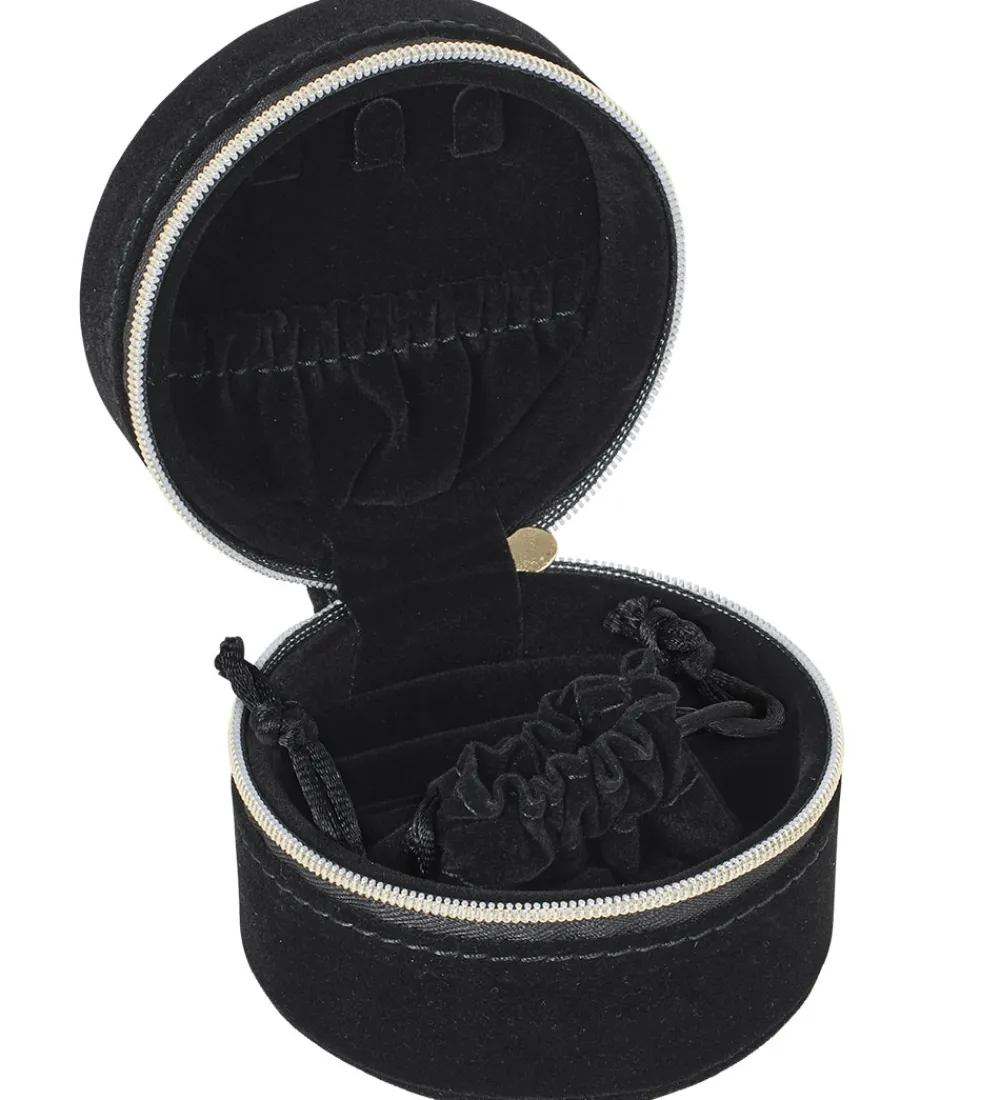 DAY ET Smykkeskrin*Smykkeskrin - Jewelry Zip Small - Fløjl - Sort