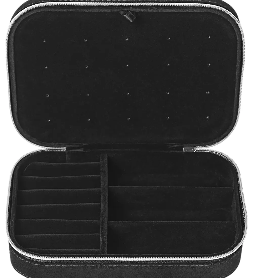 Smykkeskrin|Smykker-DAY ET Smykkeskrin - Q Jewelry Zip Box - Sort
