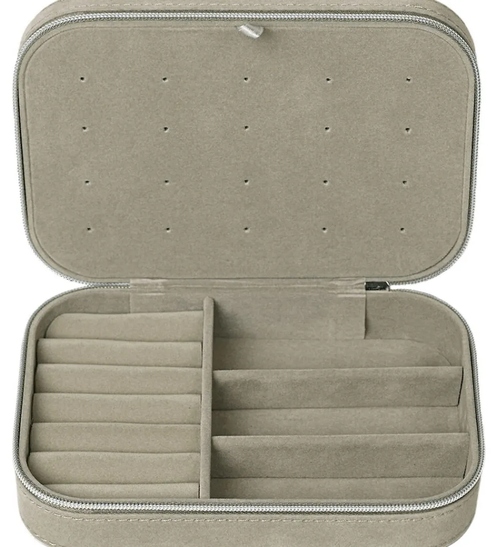 Smykkeskrin|Smykker-DAY ET Smykkeskrin - Q Jewelry Zip Box - Cobbelstone
