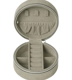 Smykkeskrin|Smykker-DAY ET Smykkeskrin - Q Jewelry Zip Round - Cobbelstone
