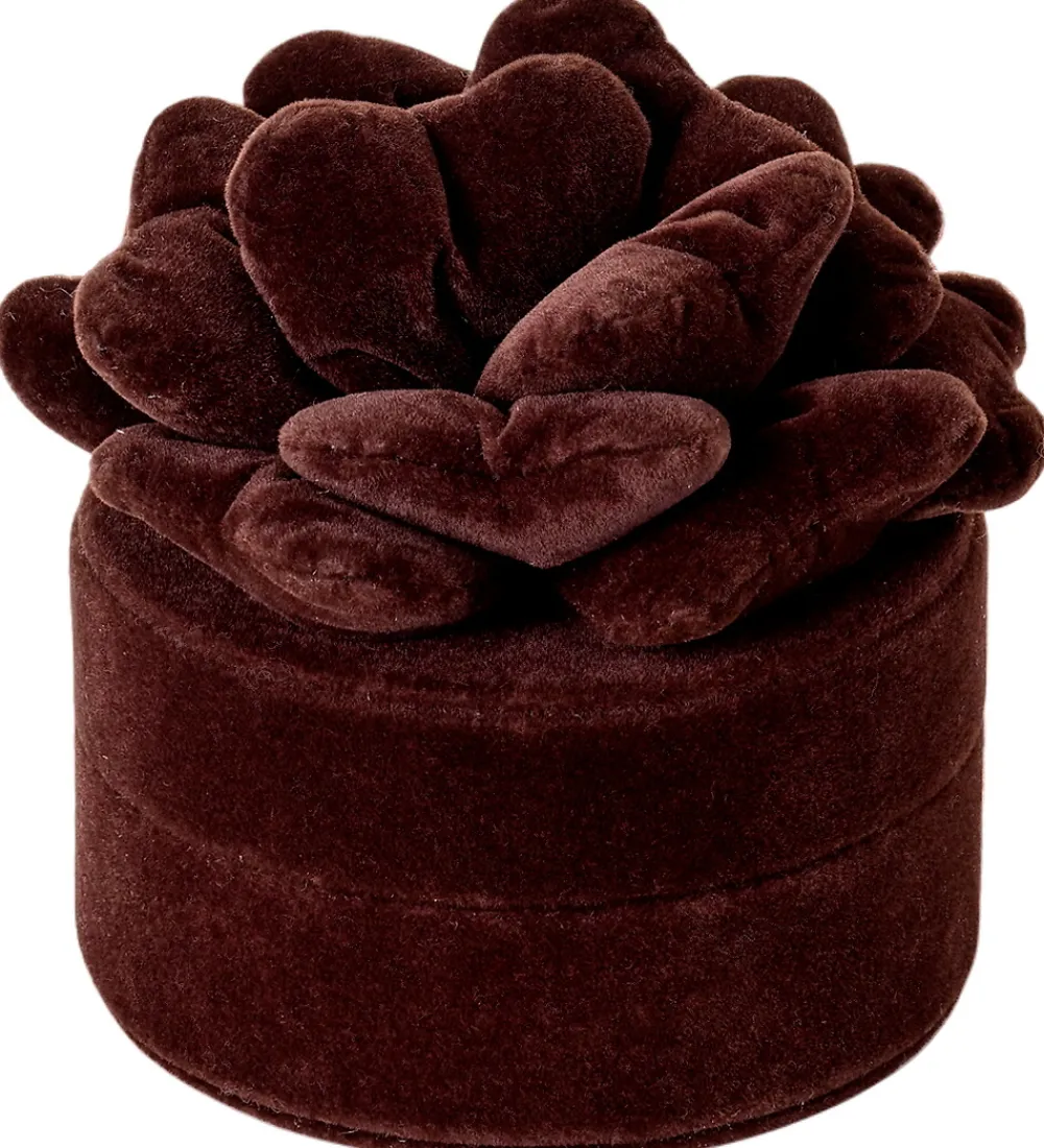 Smykkeskrin|Smykker-DAY ET Smykkeskrin - Velvet Flower Jewelry Round - Winetasting