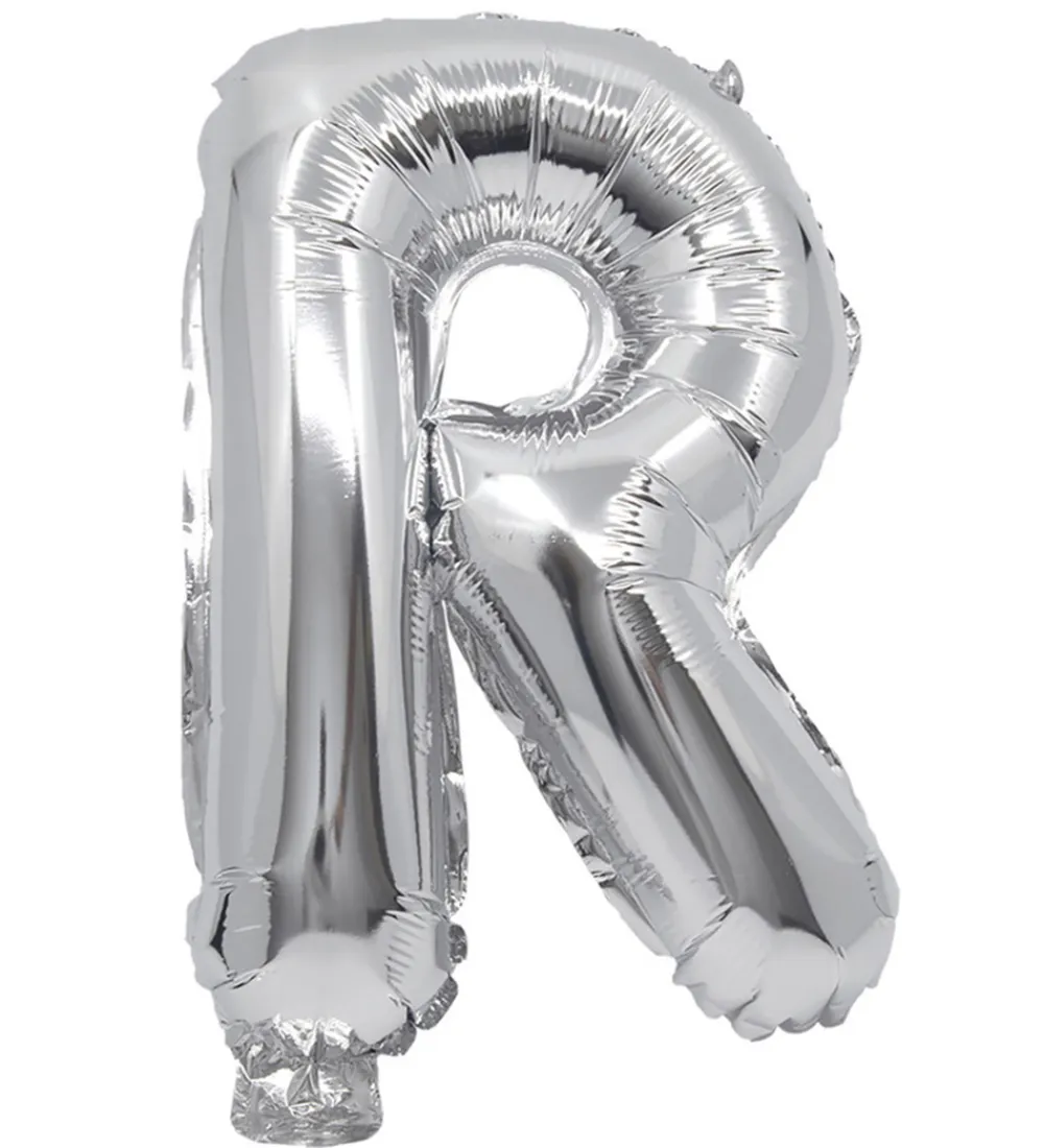 Festartikler-Decorata Party Foileballon - 35 cm - R - Sølv