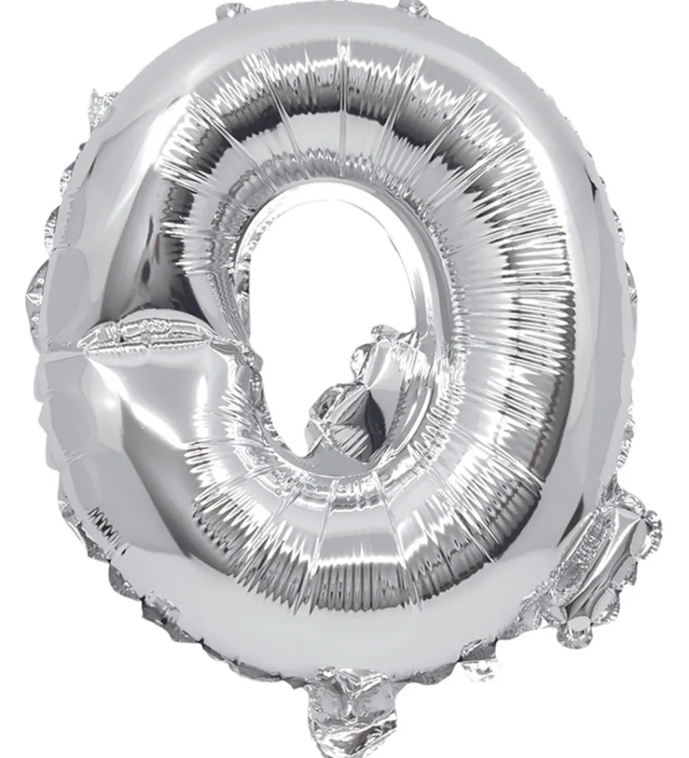 Festartikler-Decorata Party Foileballon - 33 cm - Q - Sølv