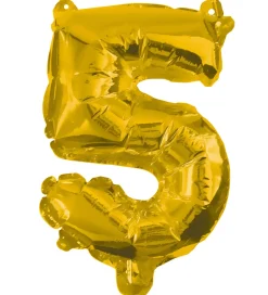 Decorata Party Festartikler*Foileballon - 85 cm - No 5 - Guld