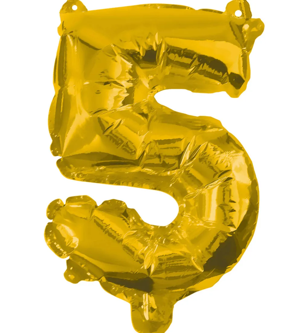 Decorata Party Festartikler*Foileballon - 85 cm - No 5 - Guld