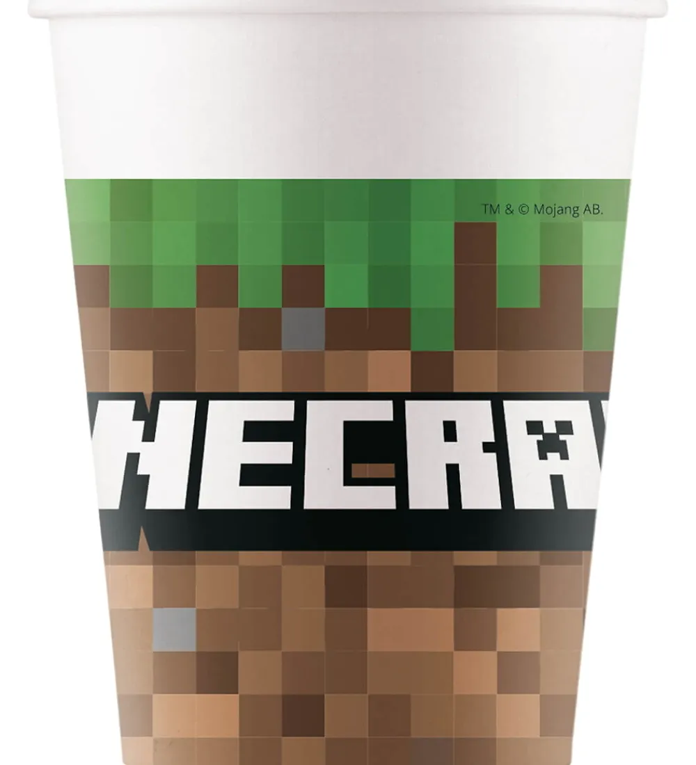 Decorata Party Festartikler*Papkrus - 8-pak - 200 ml - Minecraft