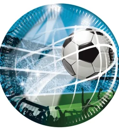 Tallerkener-Decorata Party Paptallerkner - 8-pak - 23 cm - Soccer Fans