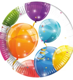 Decorata Party Tallerkener*Paptallerkner - 8-pak - 23 cm - Sparkling Balloon