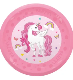 Decorata Party Tallerkener*Plastiktallerkner - 4-pak - 21 cm - Unicorn Rainb