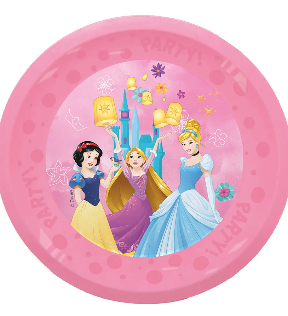 Decorata Party Tallerkener*Plastiktallerkner - 4-pak - 21 cm - Princess Live
