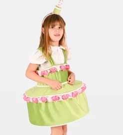 Den Goda Fen Halloween*Udklædning - Dress Cake w Diadem - Green