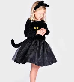 Den Goda Fen Halloween*Udklædning - Sort Kattekjole - Sort