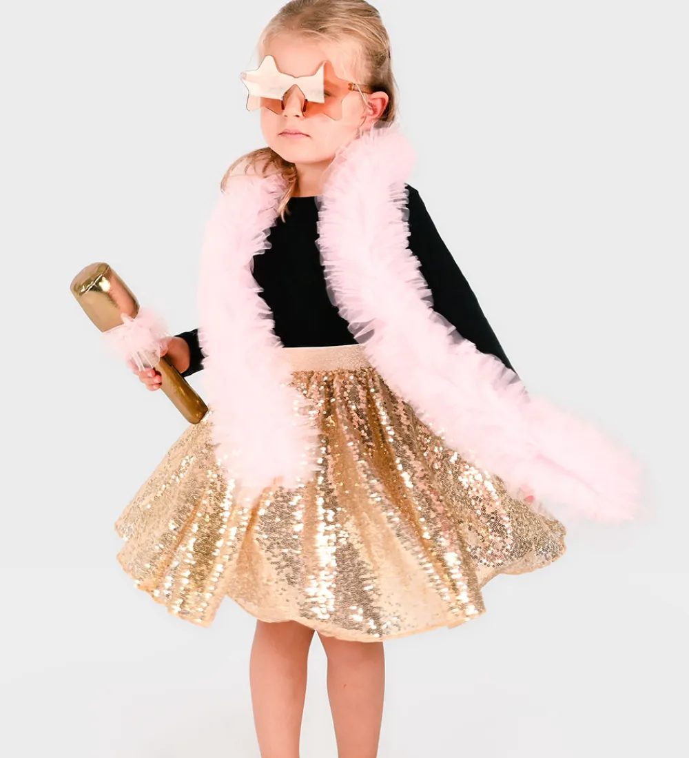 Den Goda Fen Halloween*Udklædning - Tutu Disco Gold Set - Guld