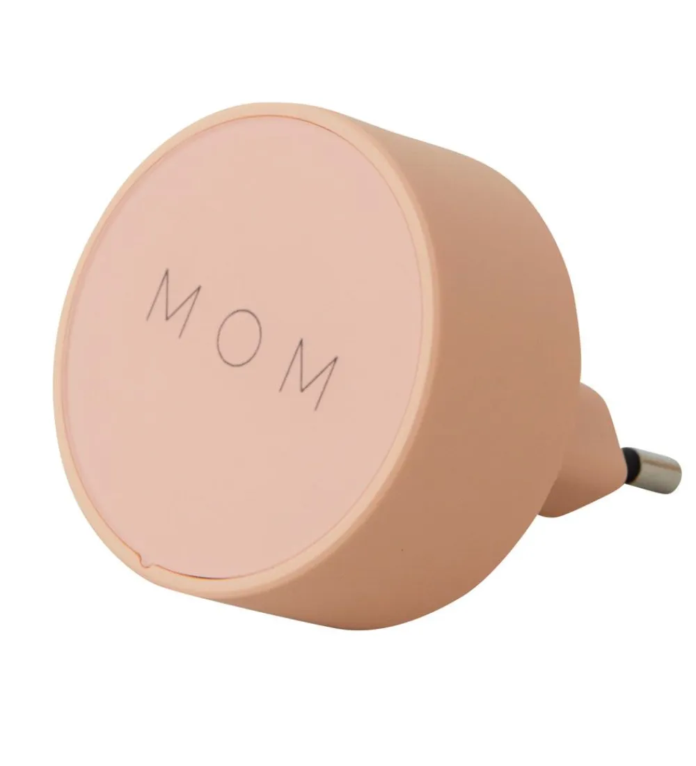 Adaptere Og Opladere-Design Letters Adapter - 12W - Mom - Peach
