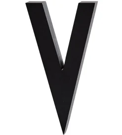 Design Letters Bogstaver*Alubogstav - V - Sort