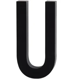 Bogstaver-Design Letters Alubogstav - U - Sort