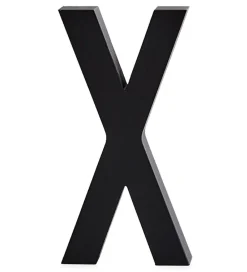 Bogstaver-Design Letters Alubogstav - X - Sort