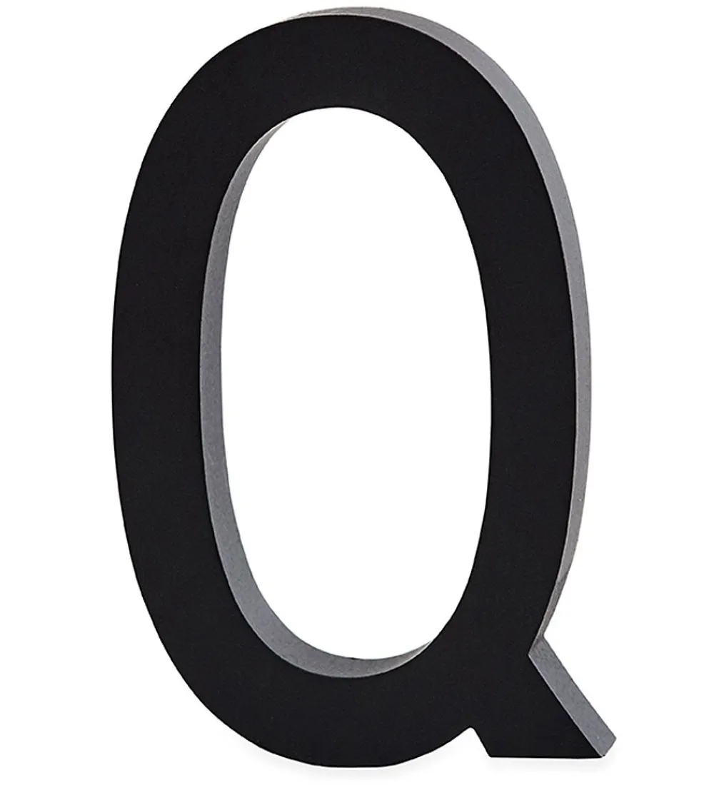 Design Letters Bogstaver*Alubogstav - Q - Sort