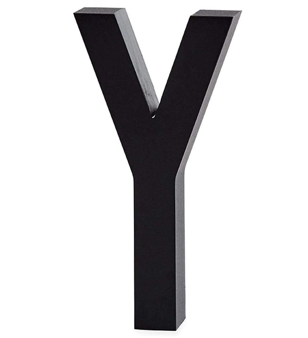 Bogstaver-Design Letters Alubogstav - Y - Sort
