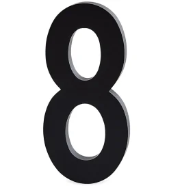 Design Letters Bogstaver*Alutal - 8 - Sort