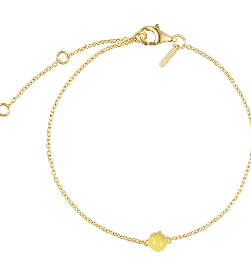 Design Letters Smykker*Armbånd - 20 cm - Guldbelagt - When life gives yo