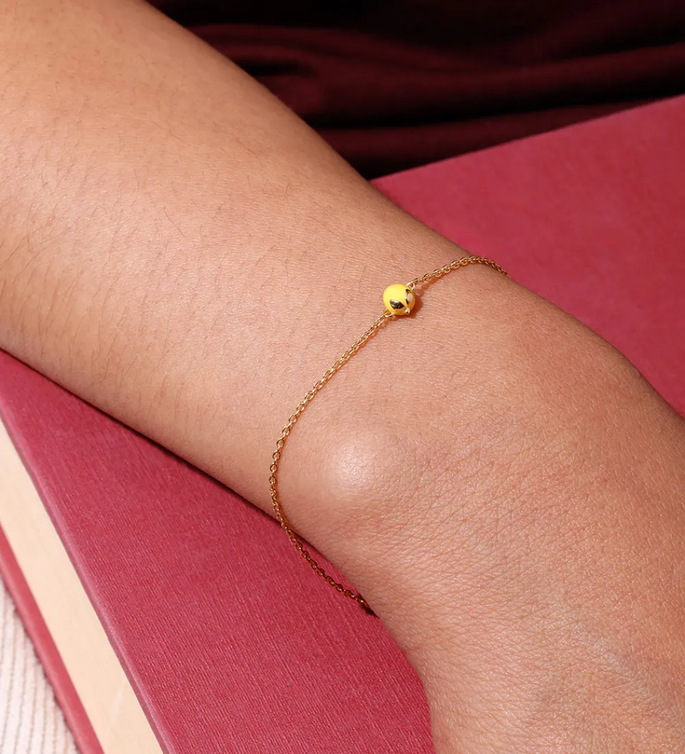 Design Letters Smykker*Armbånd - 20 cm - Guldbelagt - When life gives yo