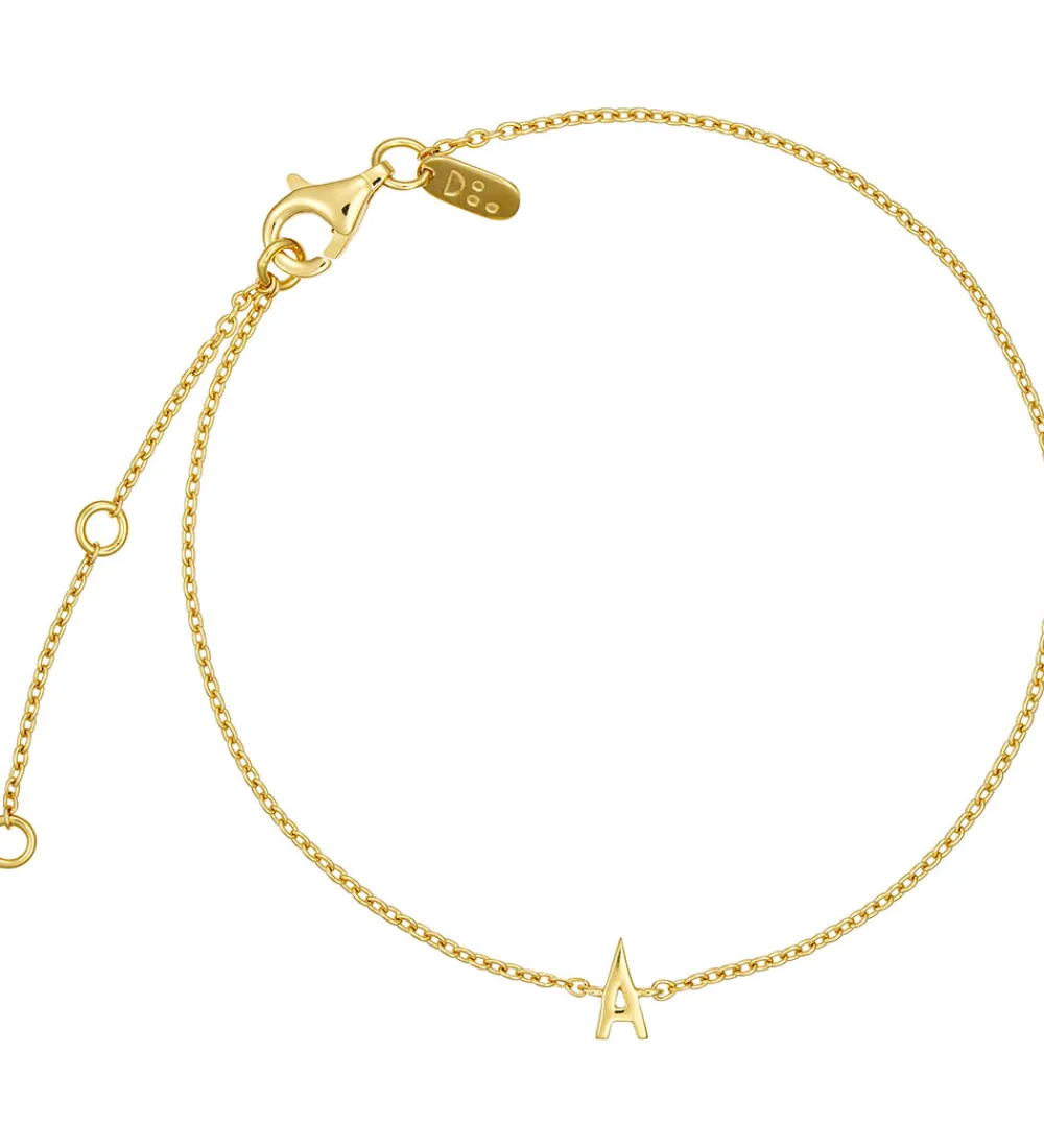Smykker-Design Letters Armbånd - A - 18K Guldbelagt