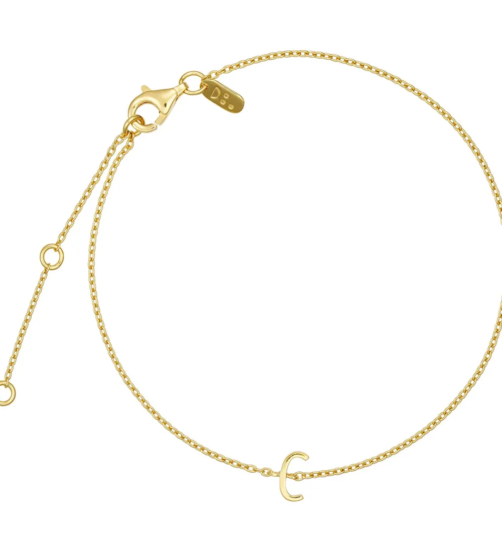 Smykker-Design Letters Armbånd - C - 18K Guldbelagt