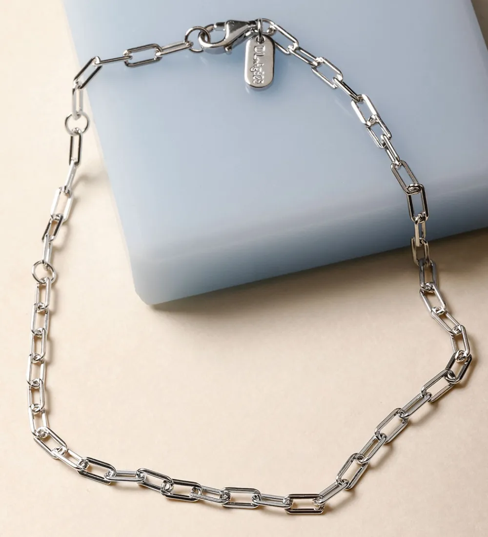 Design Letters Smykker*Armbånd - Chunky Square - Small - Sølv