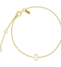 Smykker-Design Letters Armbånd - D - 18K Guldbelagt