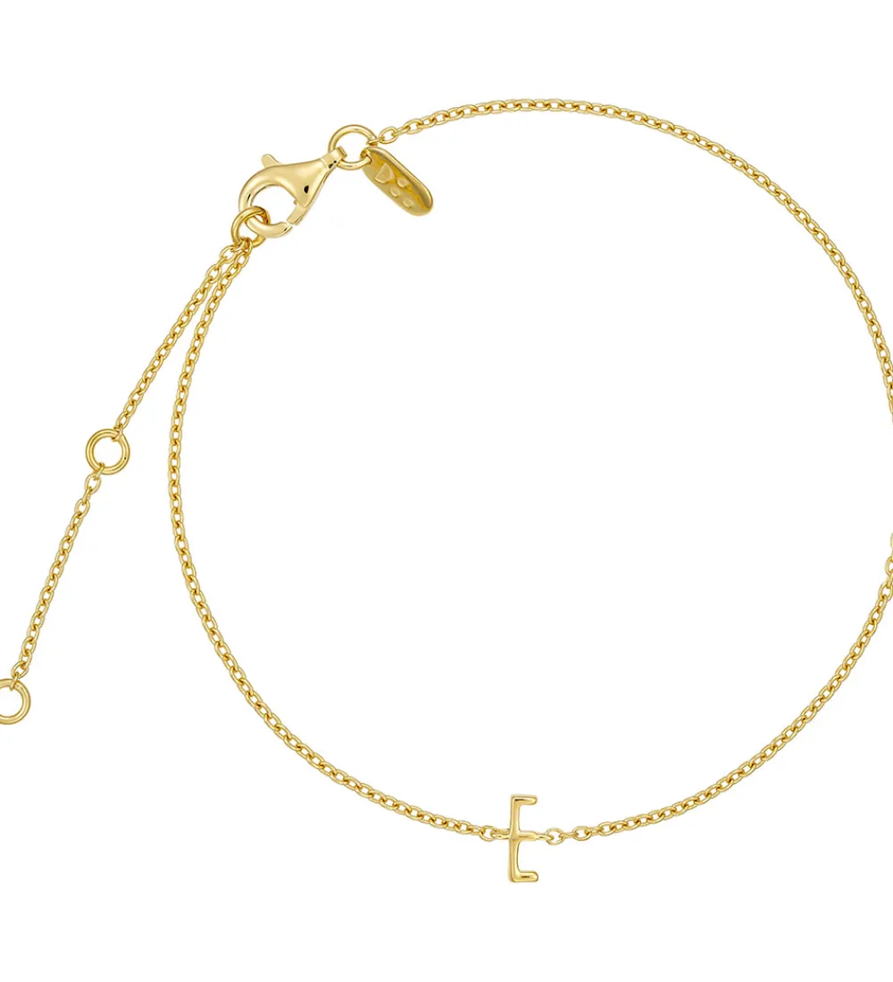 Design Letters Smykker*Armbånd - E - 18K Guldbelagt