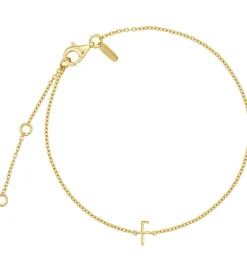Design Letters Smykker*Armbånd - F - 18K Guldbelagt
