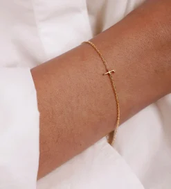 Design Letters Smykker*Armbånd - F - 18K Guldbelagt