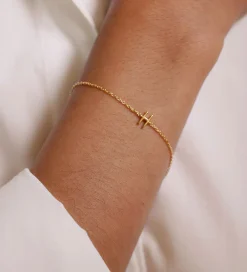 Design Letters Smykker*Armbånd - H - 18K Guldbelagt
