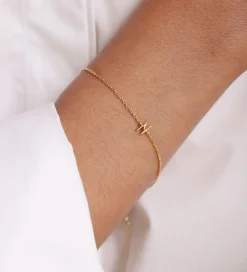 Smykker-Design Letters Armbånd - N - 18K Guldbelagt