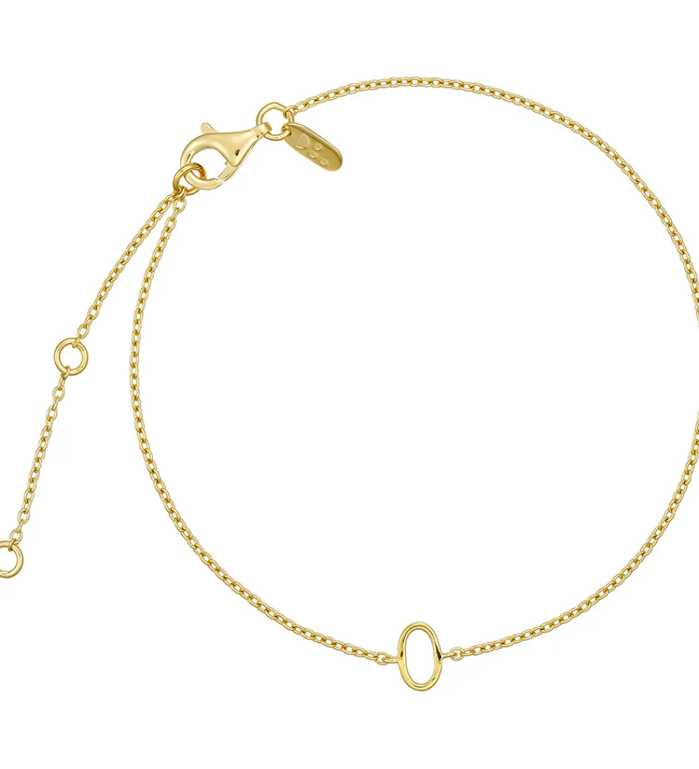Smykker-Design Letters Armbånd - O - 18K Guldbelagt