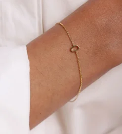 Smykker-Design Letters Armbånd - O - 18K Guldbelagt