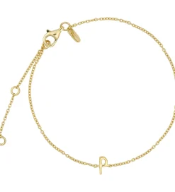 Design Letters Smykker*Armbånd - P - 18K Guldbelagt