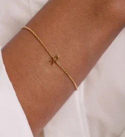 Smykker-Design Letters Armbånd - R - 18K Guldbelagt
