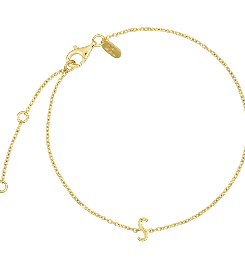 Smykker-Design Letters Armbånd - S - 18K Guldbelagt