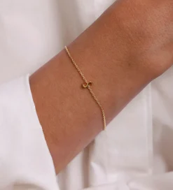 Smykker-Design Letters Armbånd - S - 18K Guldbelagt