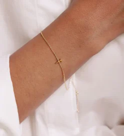 Smykker-Design Letters Armbånd - T - 18K Guldbelagt