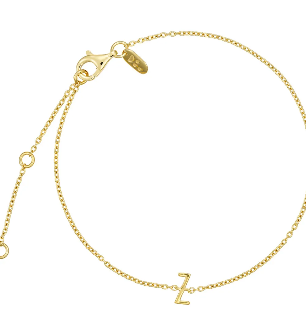 Design Letters Smykker*Armbånd - Z - 18K Guldbelagt