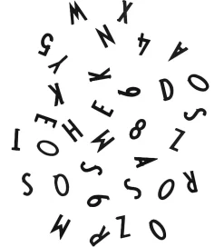 Bogstaver-Design Letters Bogstaver - Sort
