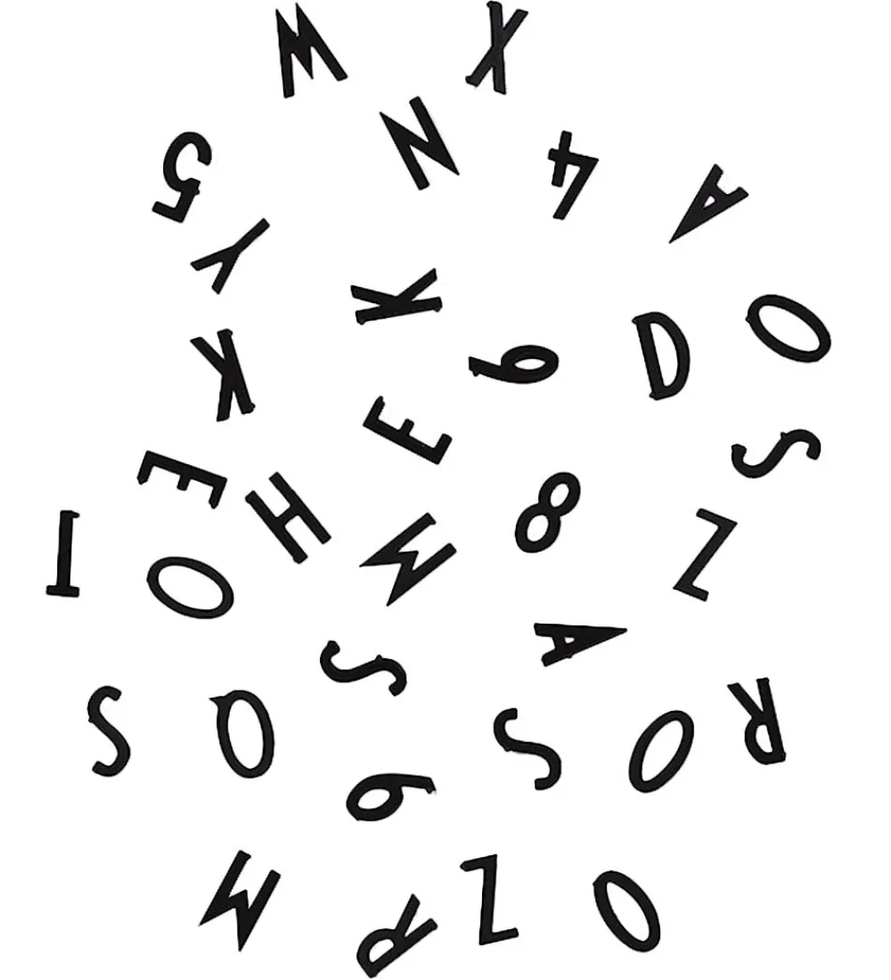 Bogstaver-Design Letters Bogstaver - Sort